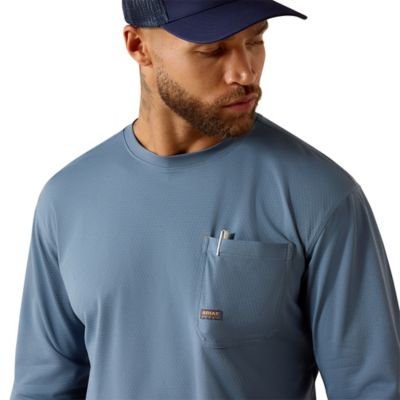 Image showing  Men's Rebar Heat Fighter Staple Long Sleeve T-Shirt