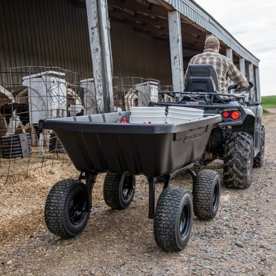 Image showing 7 th Yutrax Work Wagon 16 cu. ft. Towable Poly Cart, 1800 lb. Capacity