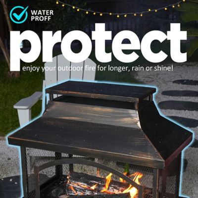 Image showing  37 in. Outdoor Wood Burning Fireplace