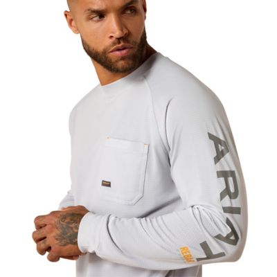 Image showing  Men's Rebar Heat Fighter Long-Sleeve Work T-Shirt