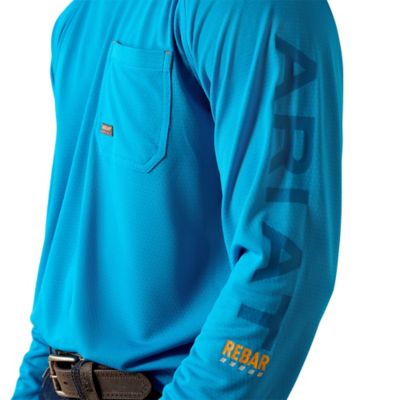 Image showing 3 th Ariat Men's Rebar Heat Fighter Long-Sleeve Work T-Shirt