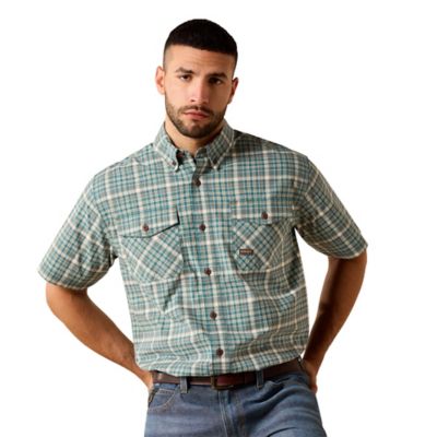 Image showing  Men's Rebar Made Tough DuraStretch Short Sleeve Work Shirt