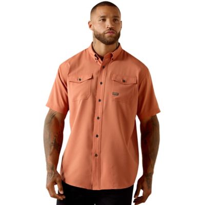 Image showing 0 th Ariat Men's Rebar Made Tough VentTEK DuraStretch Short Sleeve Work Shirt