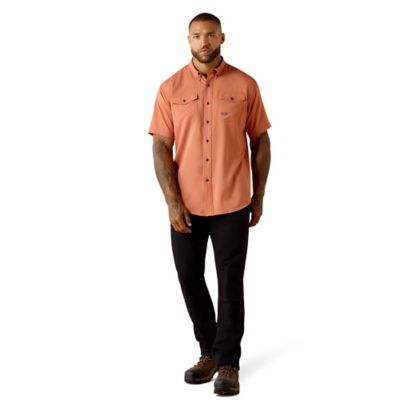 Image showing 5 th Ariat Men's Rebar Made Tough VentTEK DuraStretch Short Sleeve Work Shirt