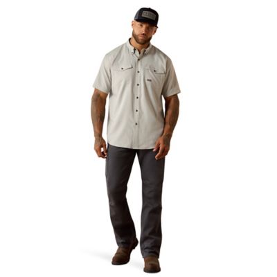 Image showing 5 th Ariat Men's Rebar Made Tough VentTEK DuraStretch Short Sleeve Work Shirt