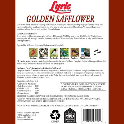 Image showing  Golden Safflower Wild Bird Food 12 lb.
