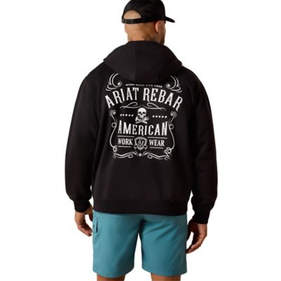 Image showing  Men's Rebar Lightweight Label Full Zip Hoodie