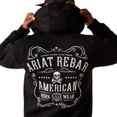Image showing  Men's Rebar Lightweight Label Full Zip Hoodie