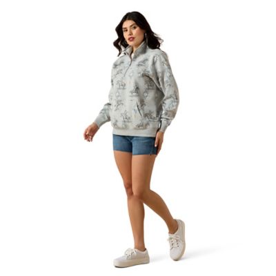 Image showing  Women's Sapphire 1/2 Zip Sweatshirt