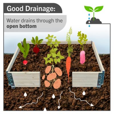 Image showing  Wooden Raised Garden Bed