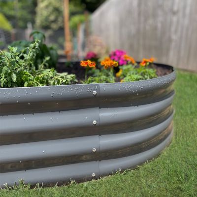 Image showing 6 th Garden Craft 6ft x 3ft Oval Raised Garden Bed