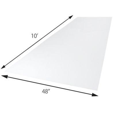 Image showing  Pro .079 in. White 48 in. x 120 in.
