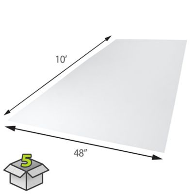 Image showing  Pro Cracked Ice .090 White 48 in. x 96 in., 5 pk.