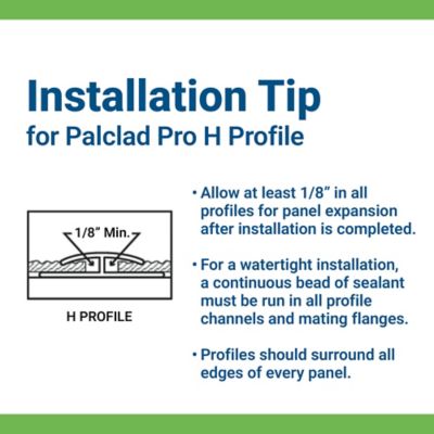 Image showing 5 th Palclad H Divider White 10 ft.