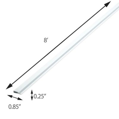 Image showing  J End Cap White 8 ft.