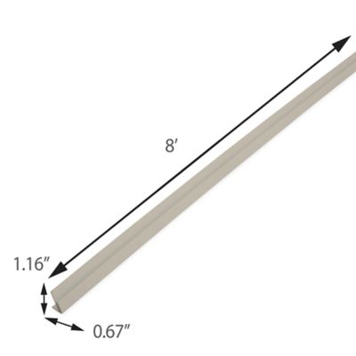 Image showing  Outside Corner Almond 8 ft.