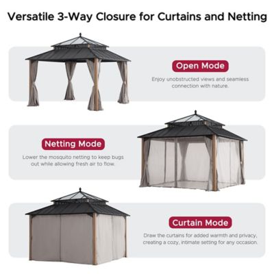 Image showing  12 ft. x 12 ft. Kingston PC Top Gazebo