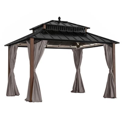 Image showing  12 ft. x 10 ft. Kingston Hardtop Rectangular Gazebo