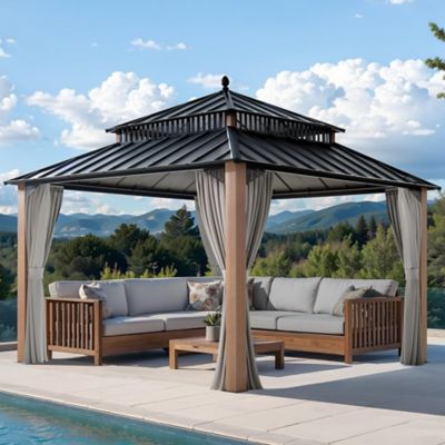 Image showing  12 ft. x 12 ft. Kingston Hardtop Rectangular Gazebo