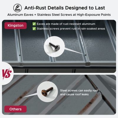 Image showing  12 ft. x 12 ft. Kingston Hardtop Rectangular Gazebo