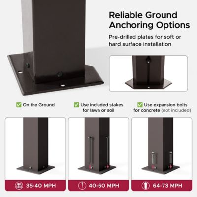 Image showing 7 th Sunjoy 12 ft. x 12 ft. Kingston Hardtop Rectangular Gazebo