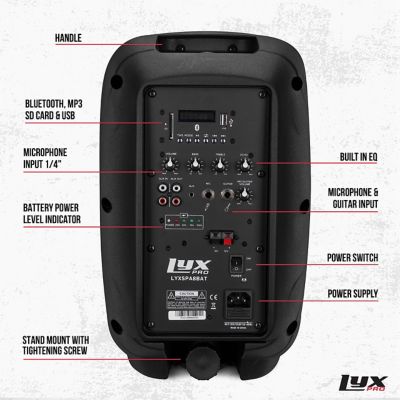 Image showing  SPA-8 Portable 8 in. Battery Speaker