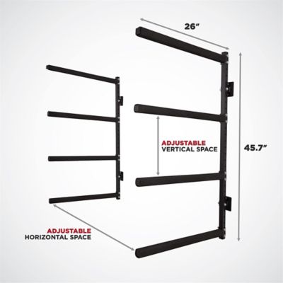 Image showing  Wall Mounted 4 Kayak Rack