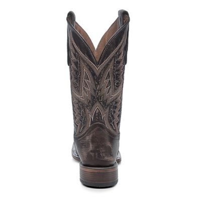 Image showing  Men's Embroidery Wide Square Toe Cowboy Boots