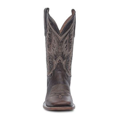Image showing 2 th Circle G Men's Embroidery Wide Square Toe Cowboy Boots