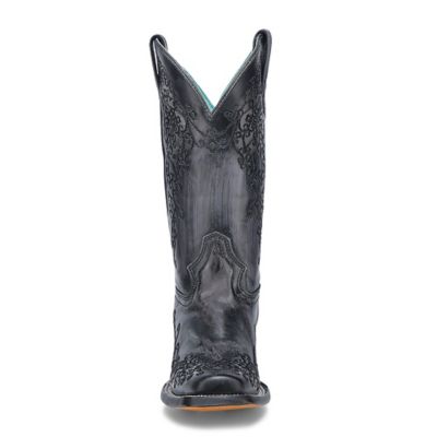 Image showing 2 th Corral Women's Floral Embroidery Square Toe Cowgirl Boots