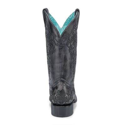 Image showing 3 th Corral Women's Floral Embroidery Square Toe Cowgirl Boots