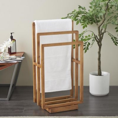Harper & Willow Wood Sleek Modern Closet Quilt Rack