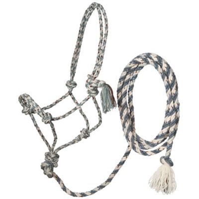 Tough1 Mecate Rope Halter with 12ft Lead