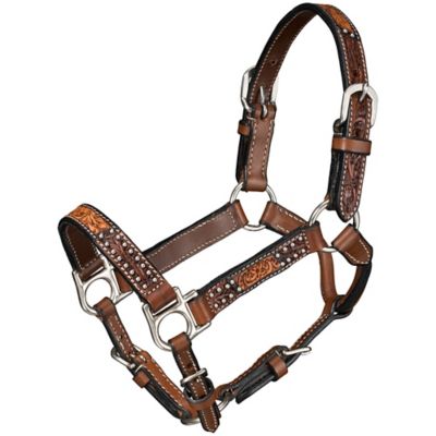 Tough1 Cowpuncher Halter with Lead