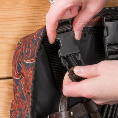 Image showing  Hand Carved Double-Sided Halter/Bridle Bag