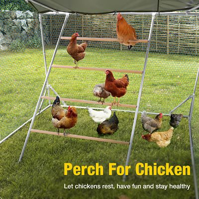 Image showing  Large Metal Chicken Run for Chickens, Ducks, Rabbits, and Small Animals