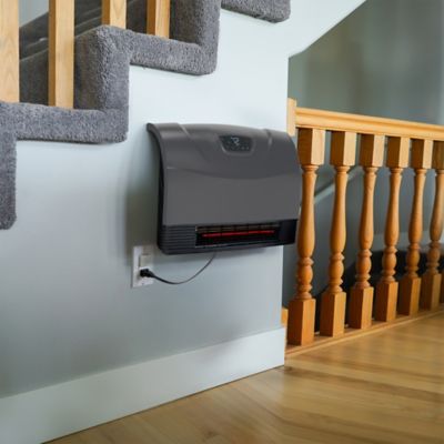 Image showing  1500 Watt Infrared Wall or Portable Electric Heater, Gray