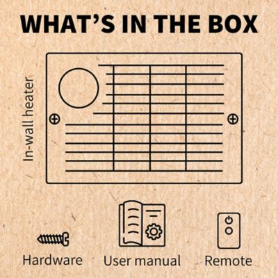 Image showing 7 th Heat Storm 1500 Watt Hard-Wired In-Wall Electric Infrared Heater