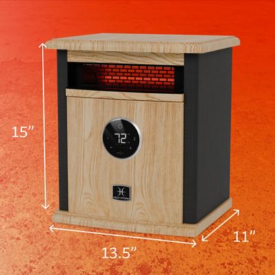 Image showing  1500 Watt Black Infrared Cabinet Heater