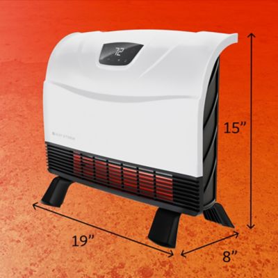 Image showing  1500 Watt Infrared Wall or Portable Electric Heater, White
