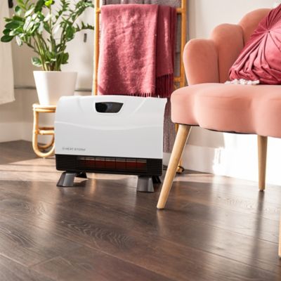 Image showing  1500 Watt Infrared Wall or Portable Electric Heater, White