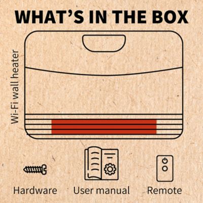 Image showing 6 th Heat Storm 1500 Watt Smart Infrared Wall Heater with Wi-Fi, White