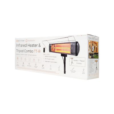 Image showing 8 th Heat Storm 1500 W Infrared Heater Tripod Combo, Remote