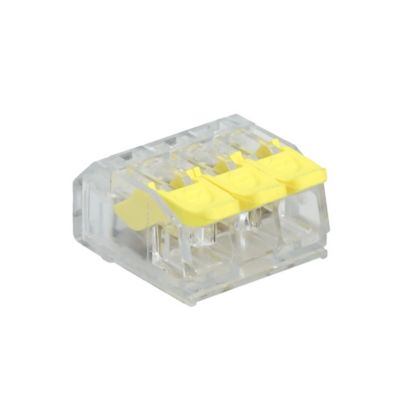 Cambridge Push-In 3-Port Wire Connector with Lever 10 pk.
