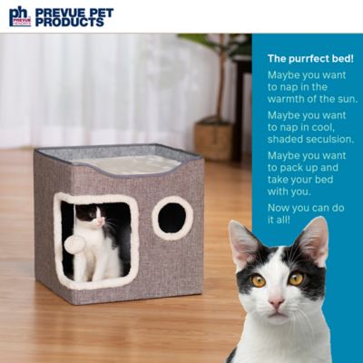Image showing  Kitty's Getaway Cabana Cube Cat Bed
