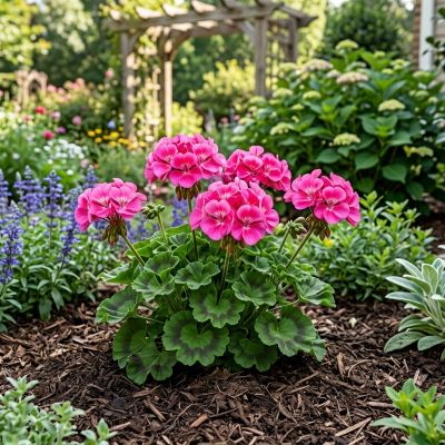Image showing Youngs 1.5 pt. Geranium Zonal Pot