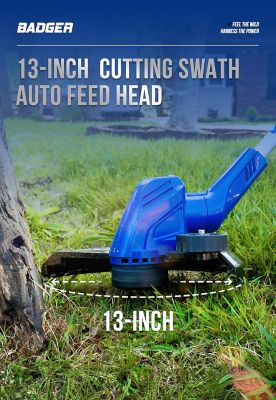 Image showing  40V 13 in. Cordless 2-in-1 String Trimmer/Edger, 2.0Ah Battery, Charger, 2 pk. Trimmer Line