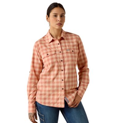 Image showing 0 th Ariat Women's Rebar Made Tough DuraStretch Long Sleeve Work Shirt