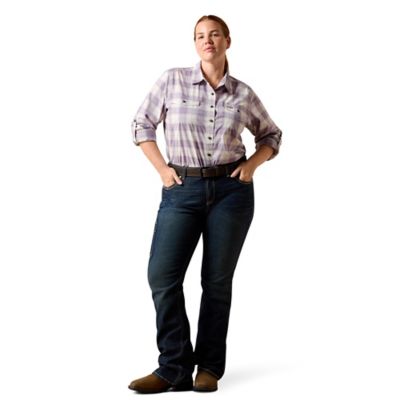 Image showing 7 th Ariat Women's Rebar Made Tough DuraStretch Long Sleeve Work Shirt