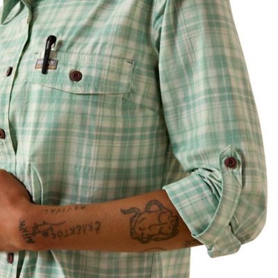 Image showing  Women's Rebar Made Tough DuraStretch Long Sleeve Work Shirt